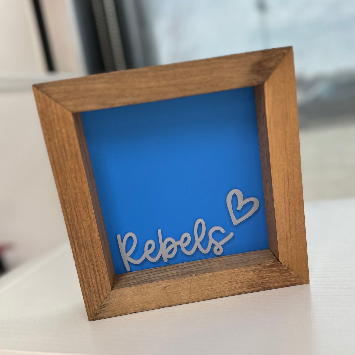 Rebels - 6" SS Square Sign