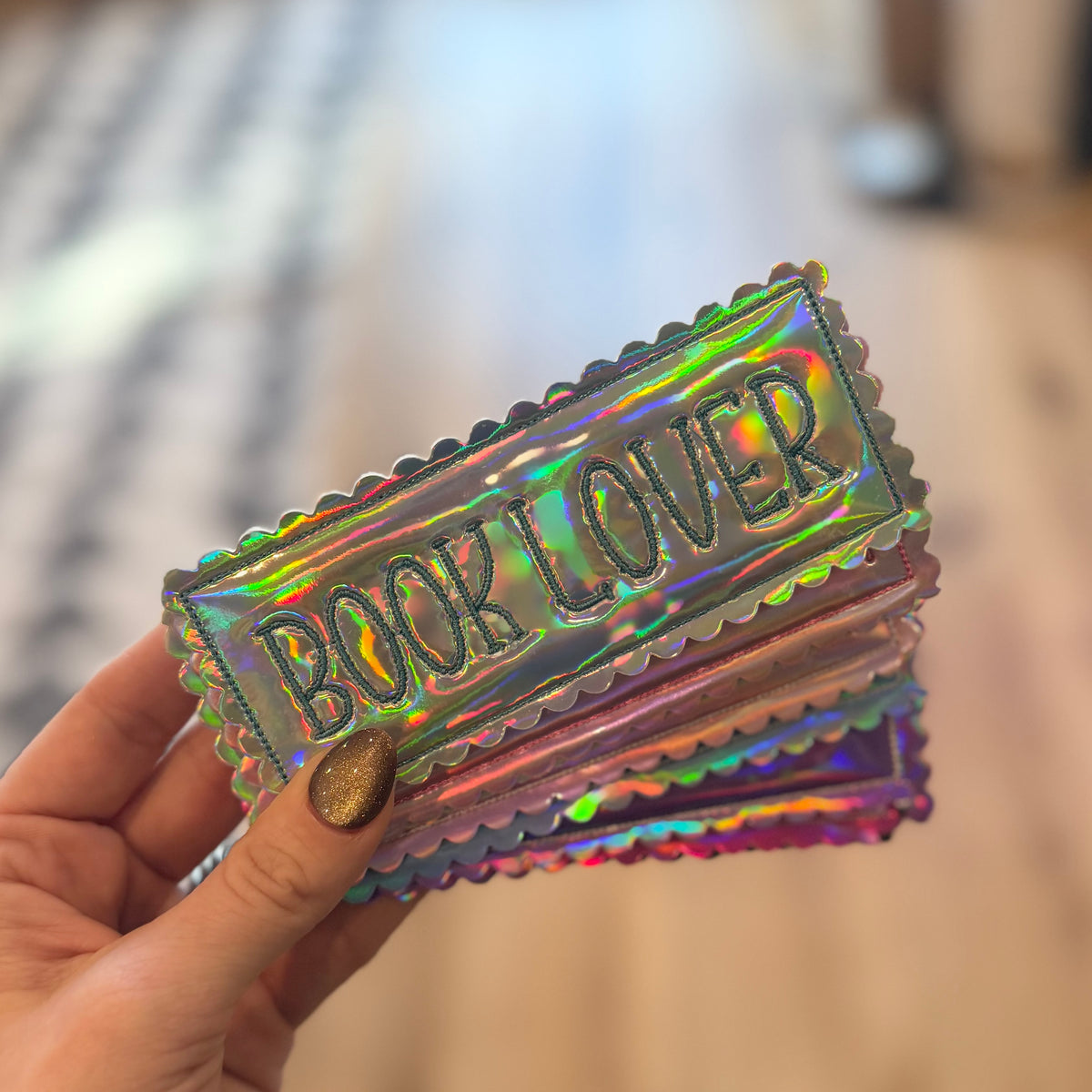 Book Lover - Embroidered Bookmark
