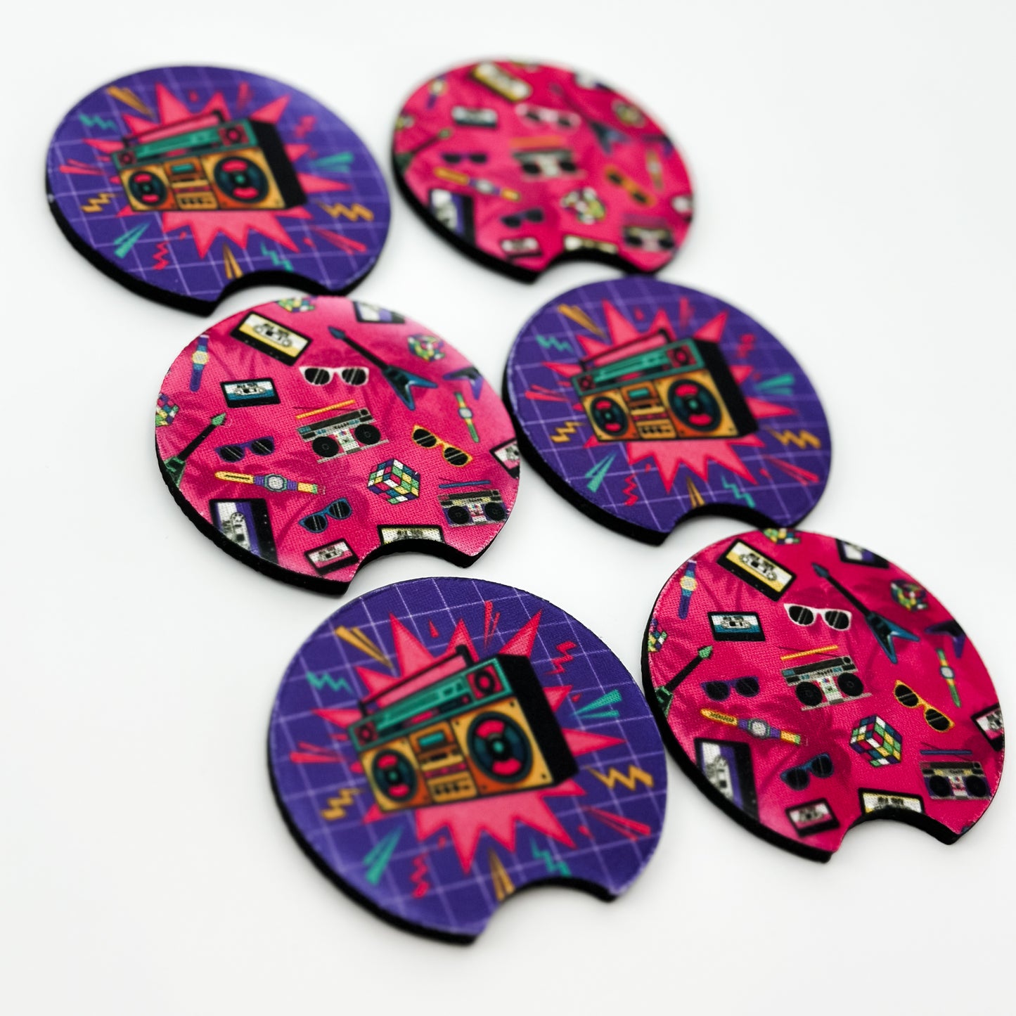 Car Coaster Set - 80s Vibes
