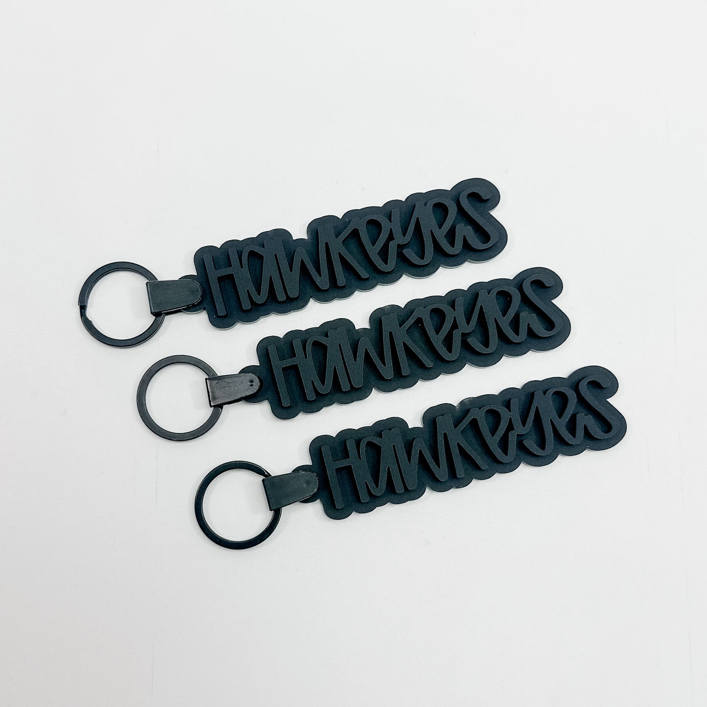 Hawkeyes - Black School Spirit Acrylic Keychain