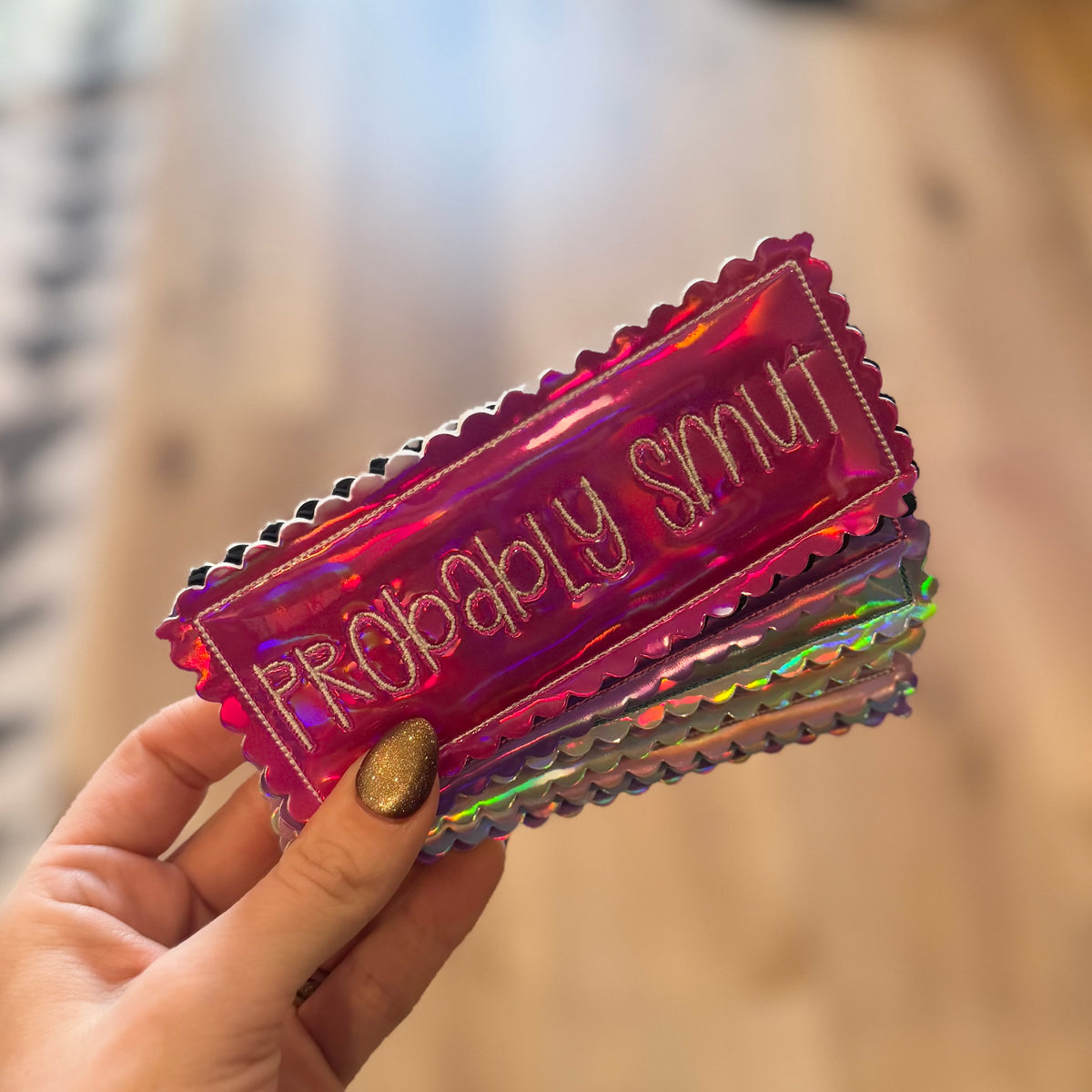 Probably Smut - Embroidered Bookmark