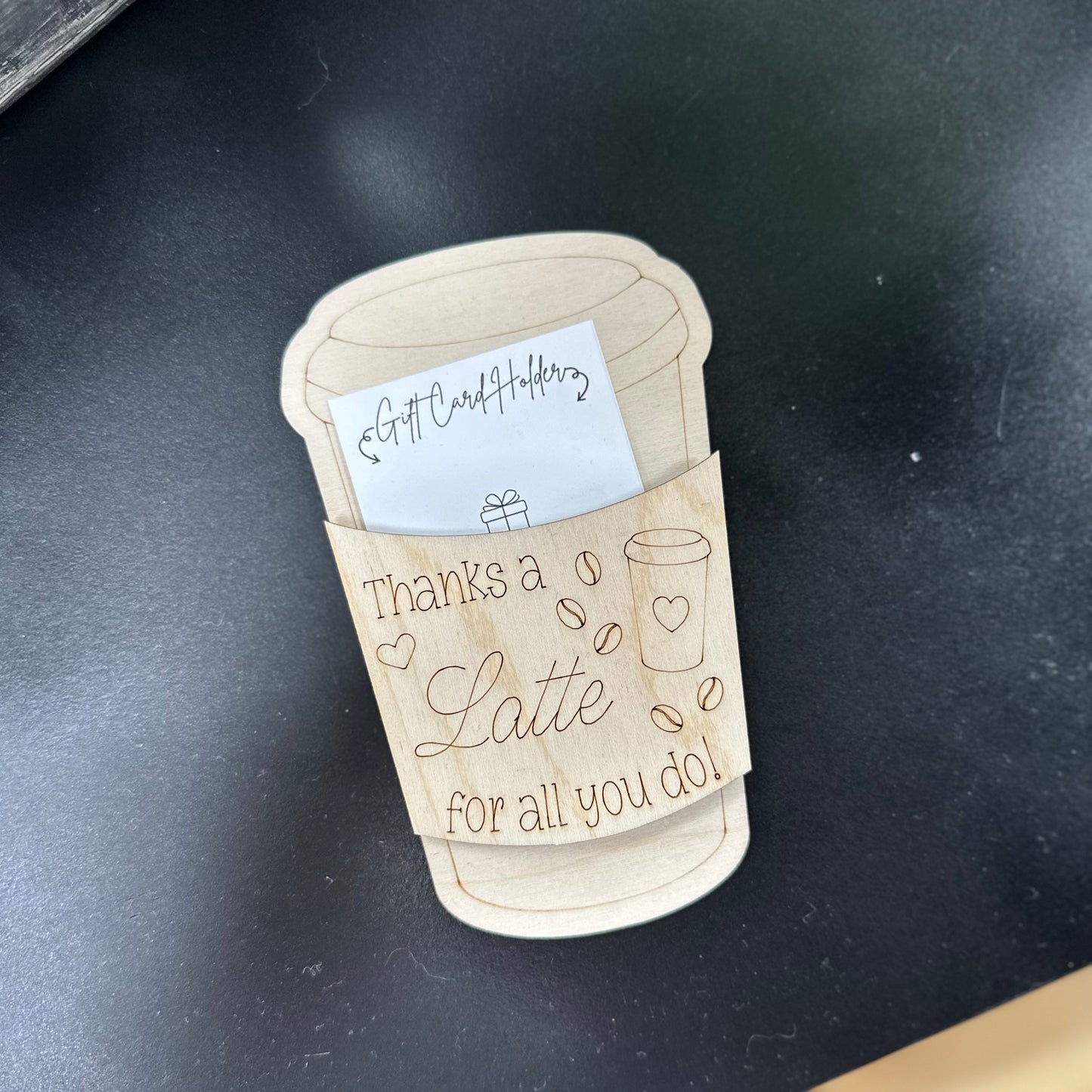 Thanks a Latte - Gift Card Holder