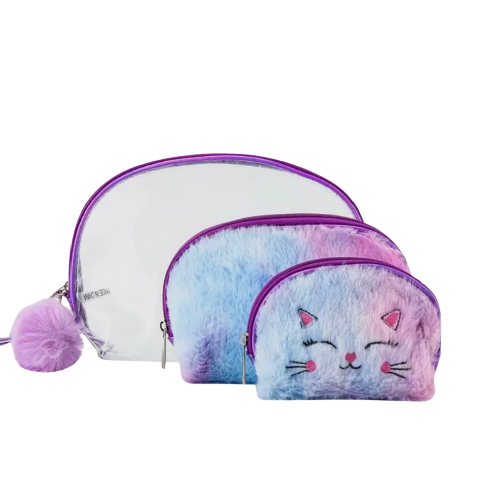 Cosmetic Bag Set - Purple