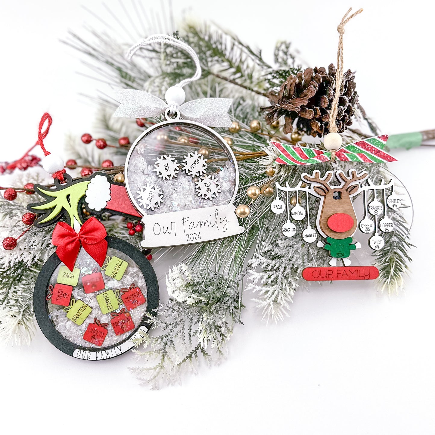 Rudolph Family Ornament