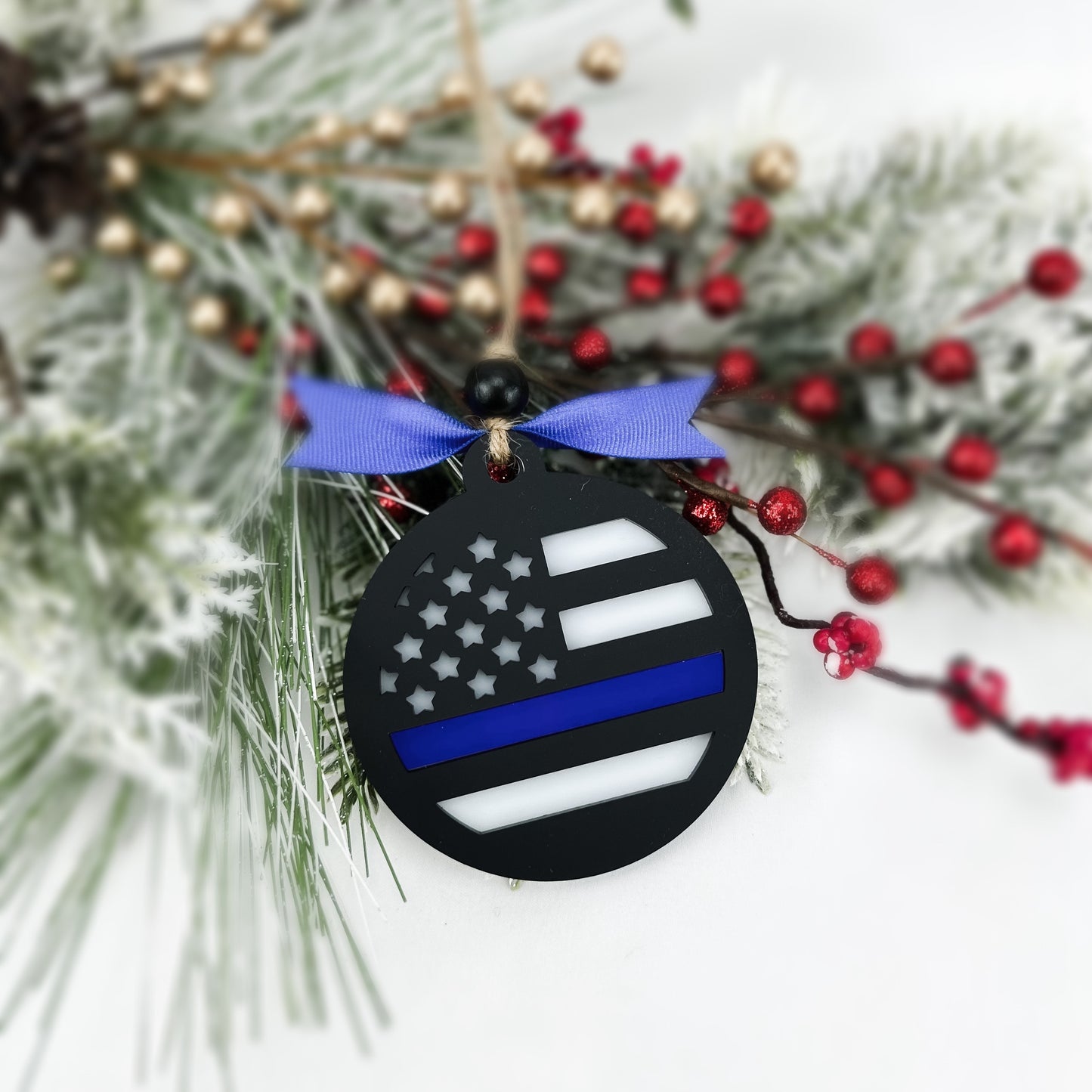 Thin Blue Line - Ornament