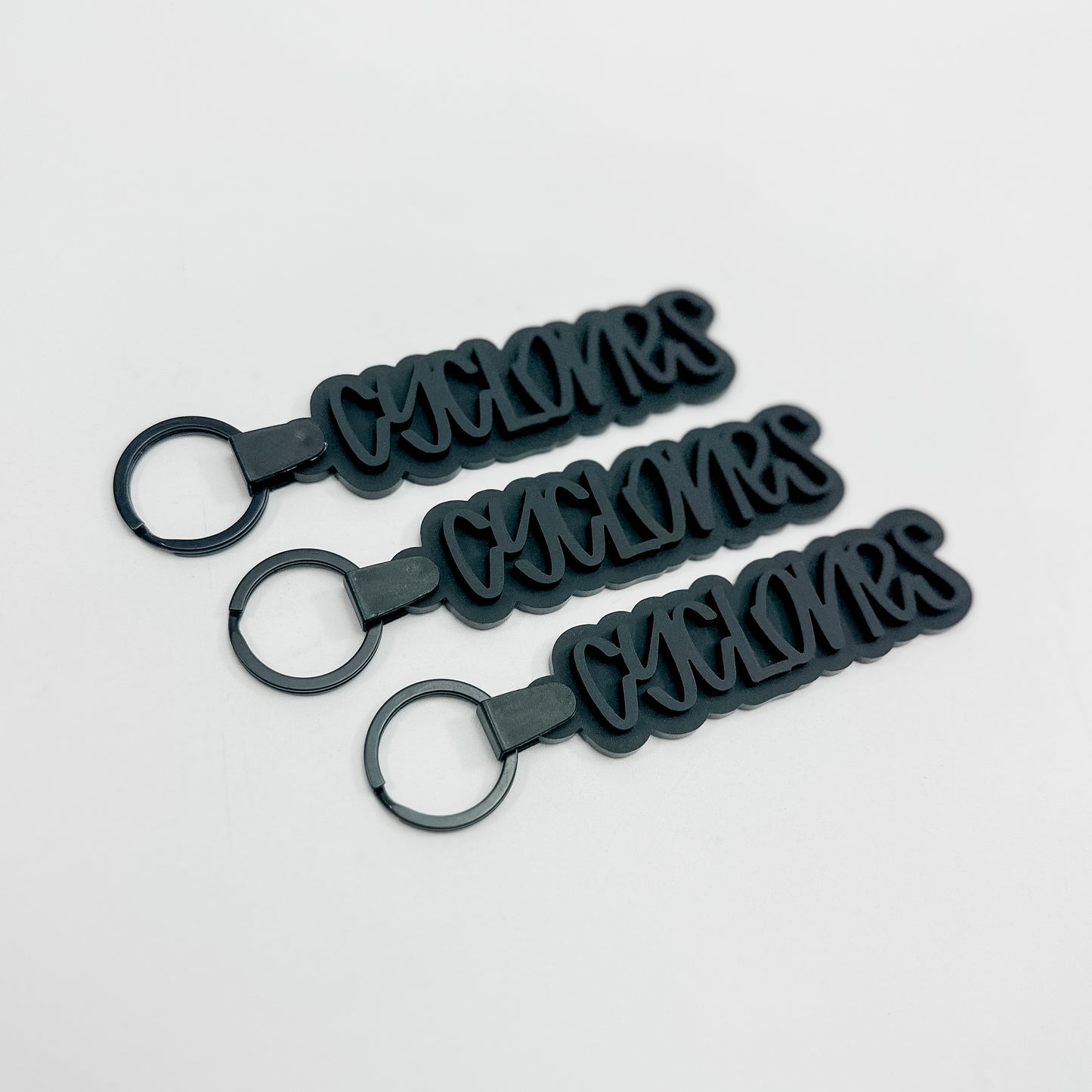 Cyclones - Black School Spirit Acrylic Keychain