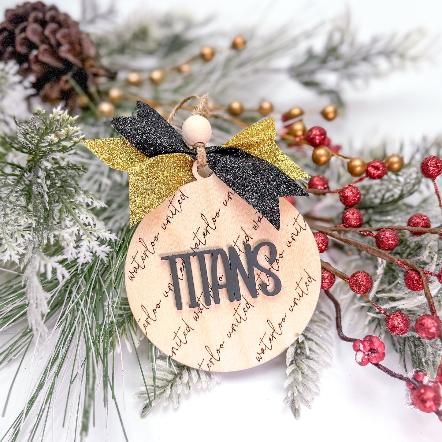 Titans Glitter Ornament