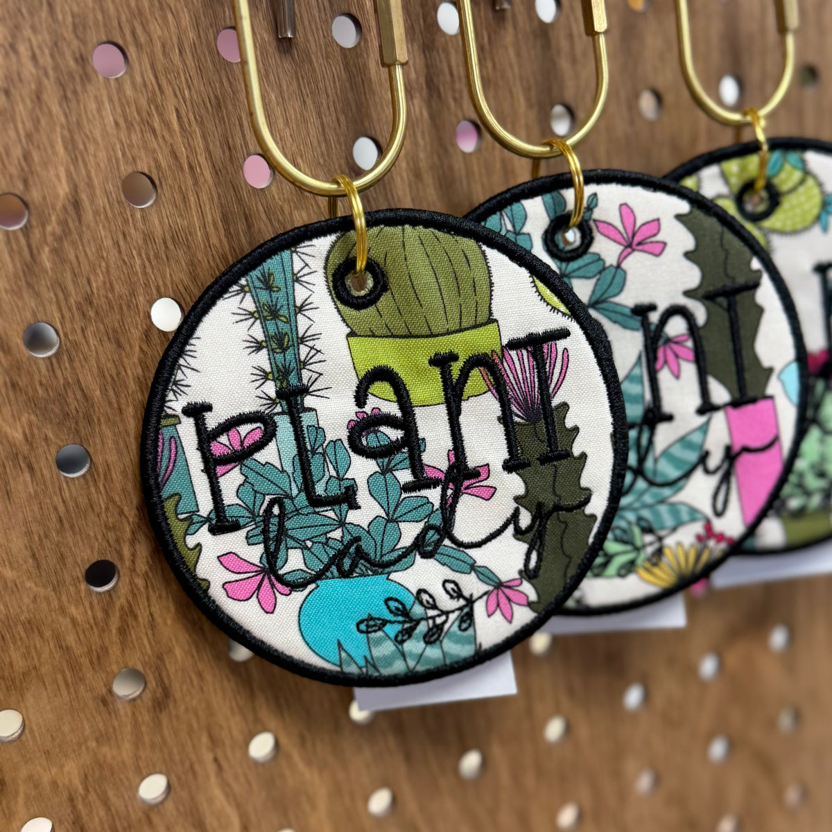Plant Lady - Embroidered Bag Tag