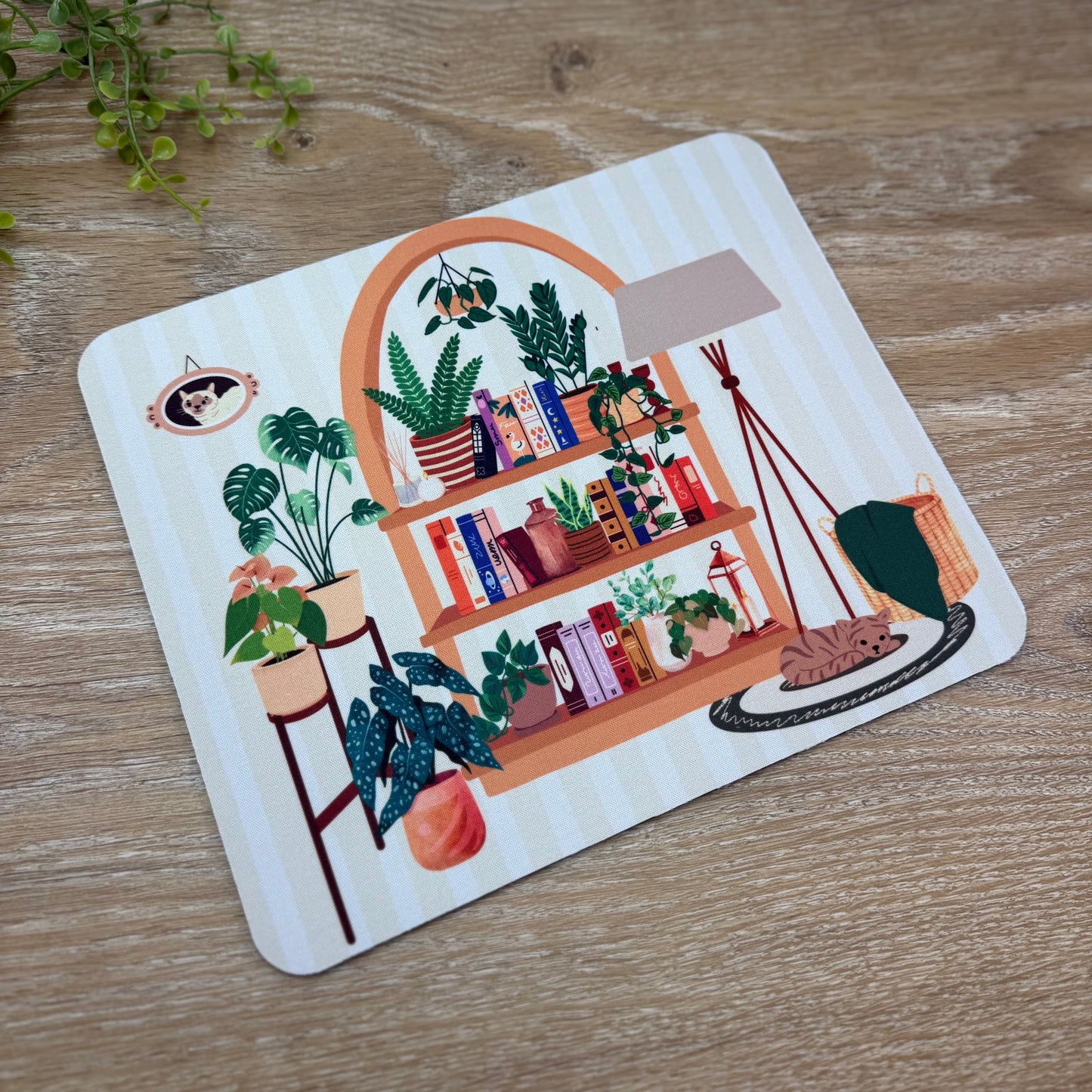 Cozy Bookshelf - Mousepad