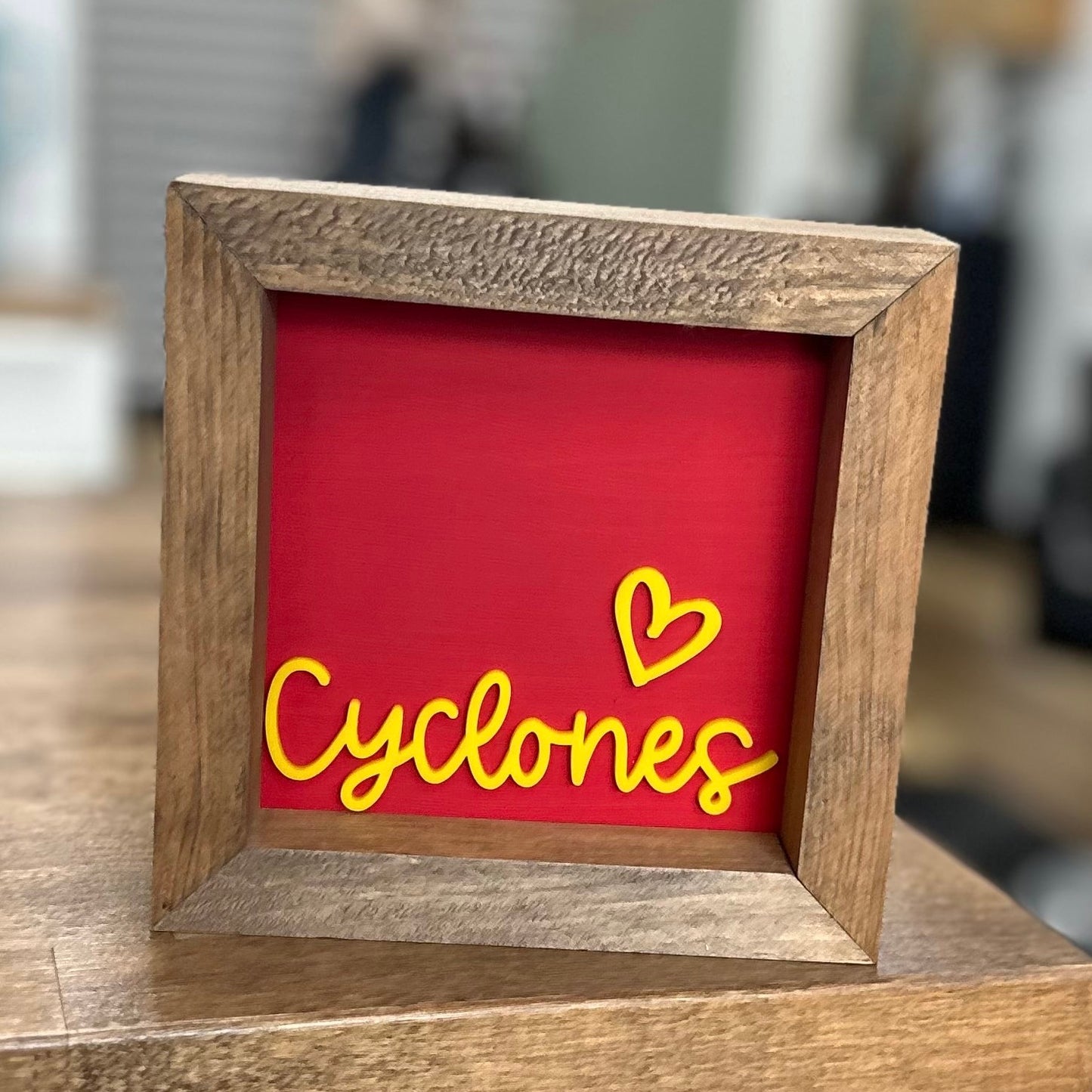 Cyclones - 6" SS Square Sign