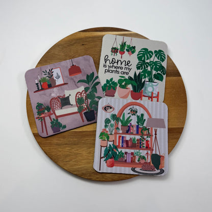 Cozy Bookshelf Coaster