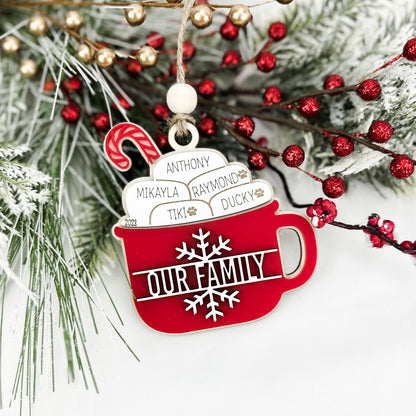 Hot Cocoa Family Ornament