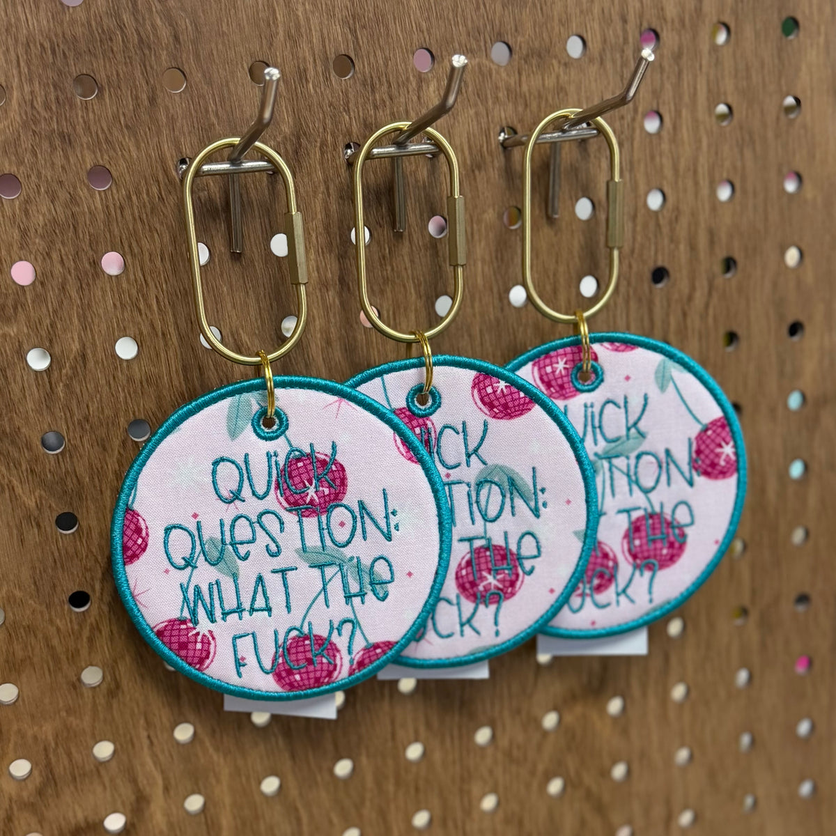Quick Question - Embroidered Bag Tag