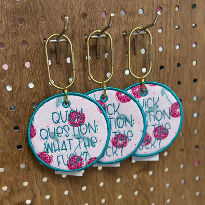 Quick Question - Embroidered Bag Tag