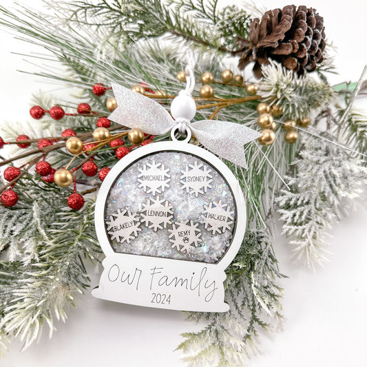 Snowglobe Family Ornament