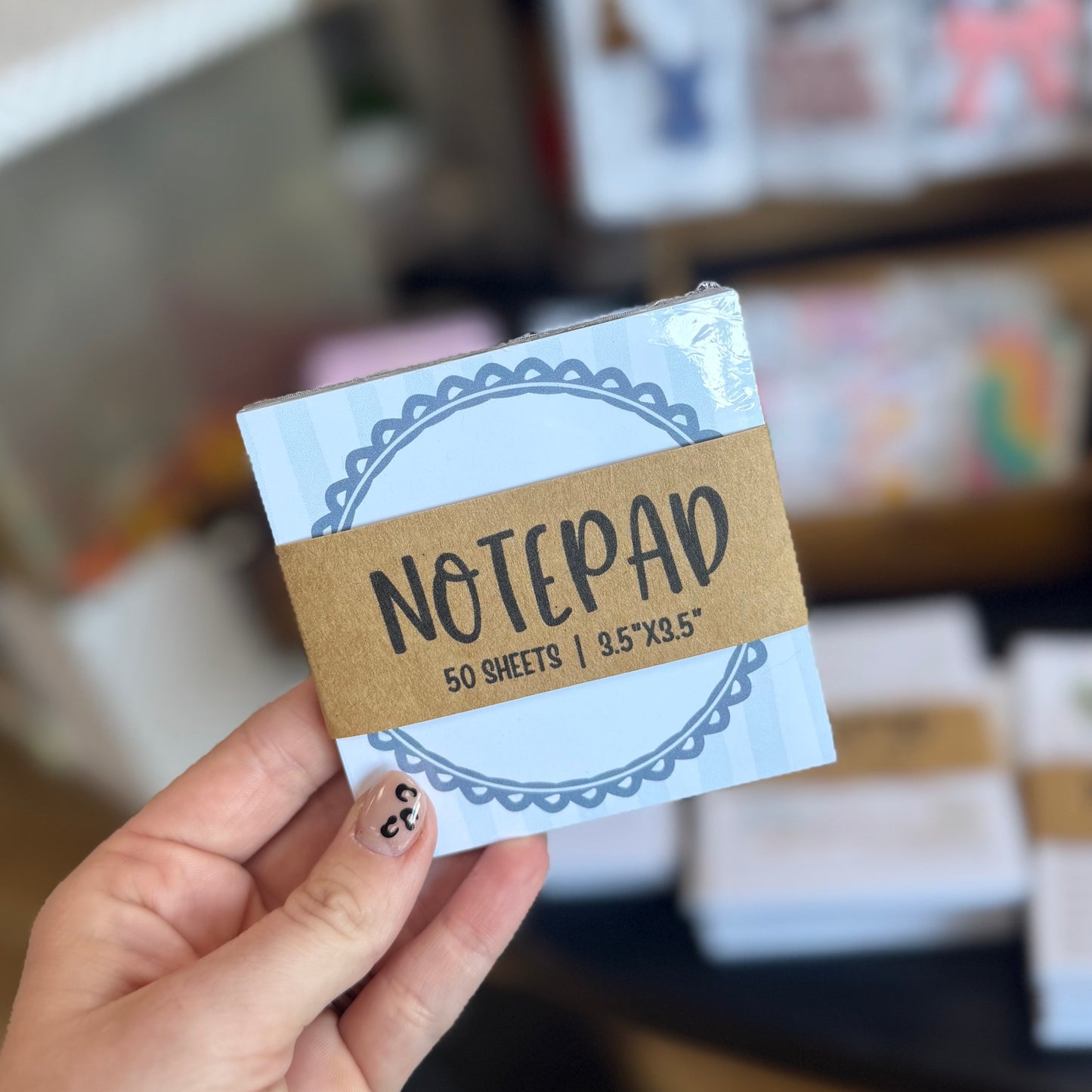 Blue Frame - Small Notepad