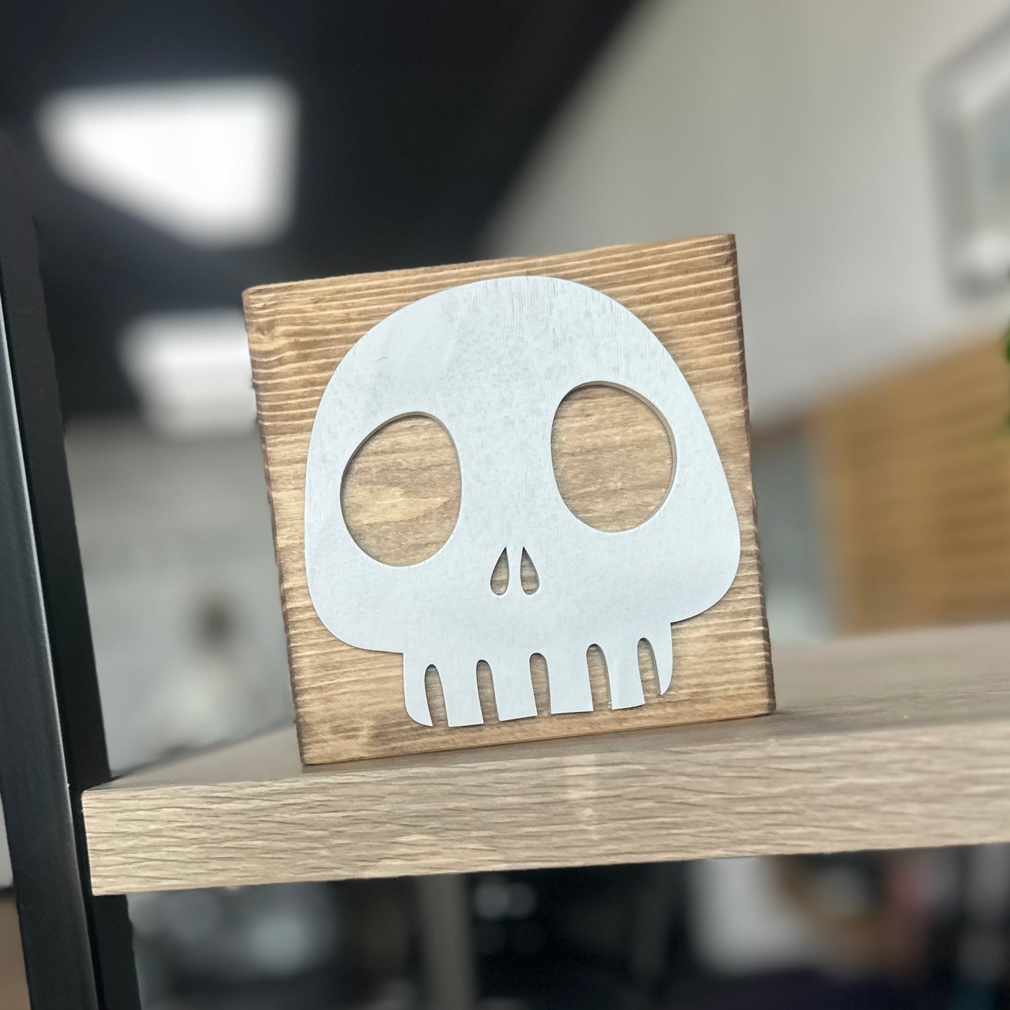 Skull - 4.5" Square Sign