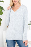 Cable V-Neck Sweater