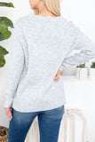 Cable V-Neck Sweater