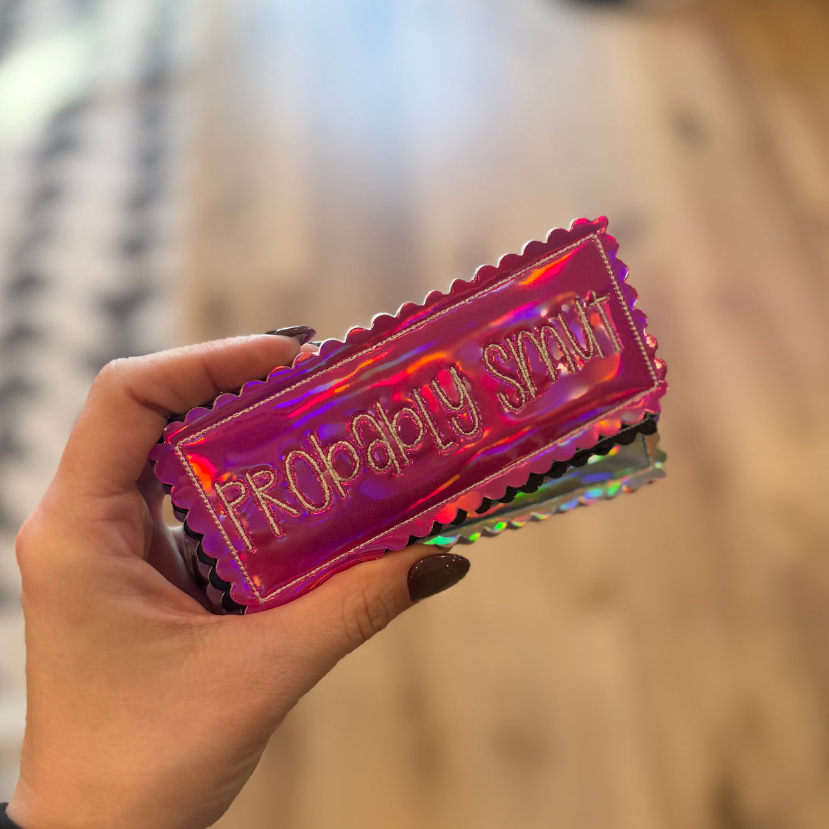 Probably Smut - Embroidered Bookmark