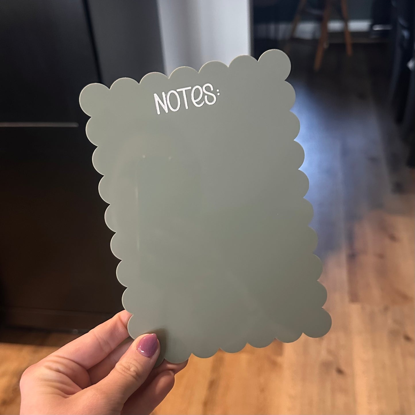 Scalloped Edge Dry Erase Board