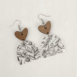 Heart Wildflower - Earrings