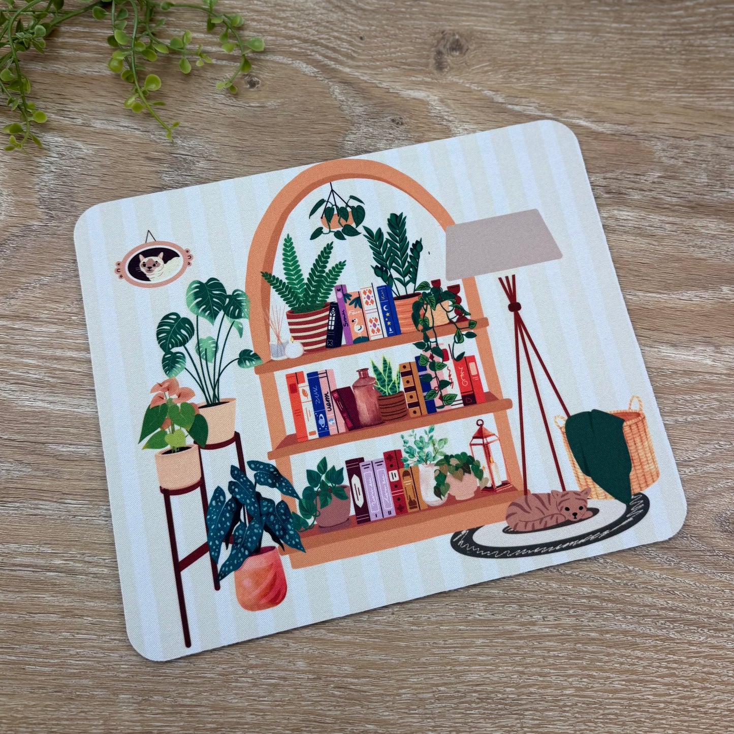 Cozy Bookshelf - Mousepad