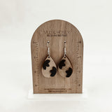 Wood Floral 3D Dangles - Earrings