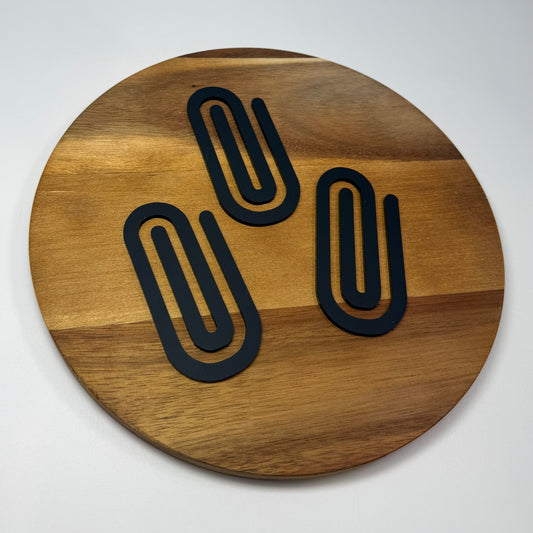 Black Oversized Paperclip