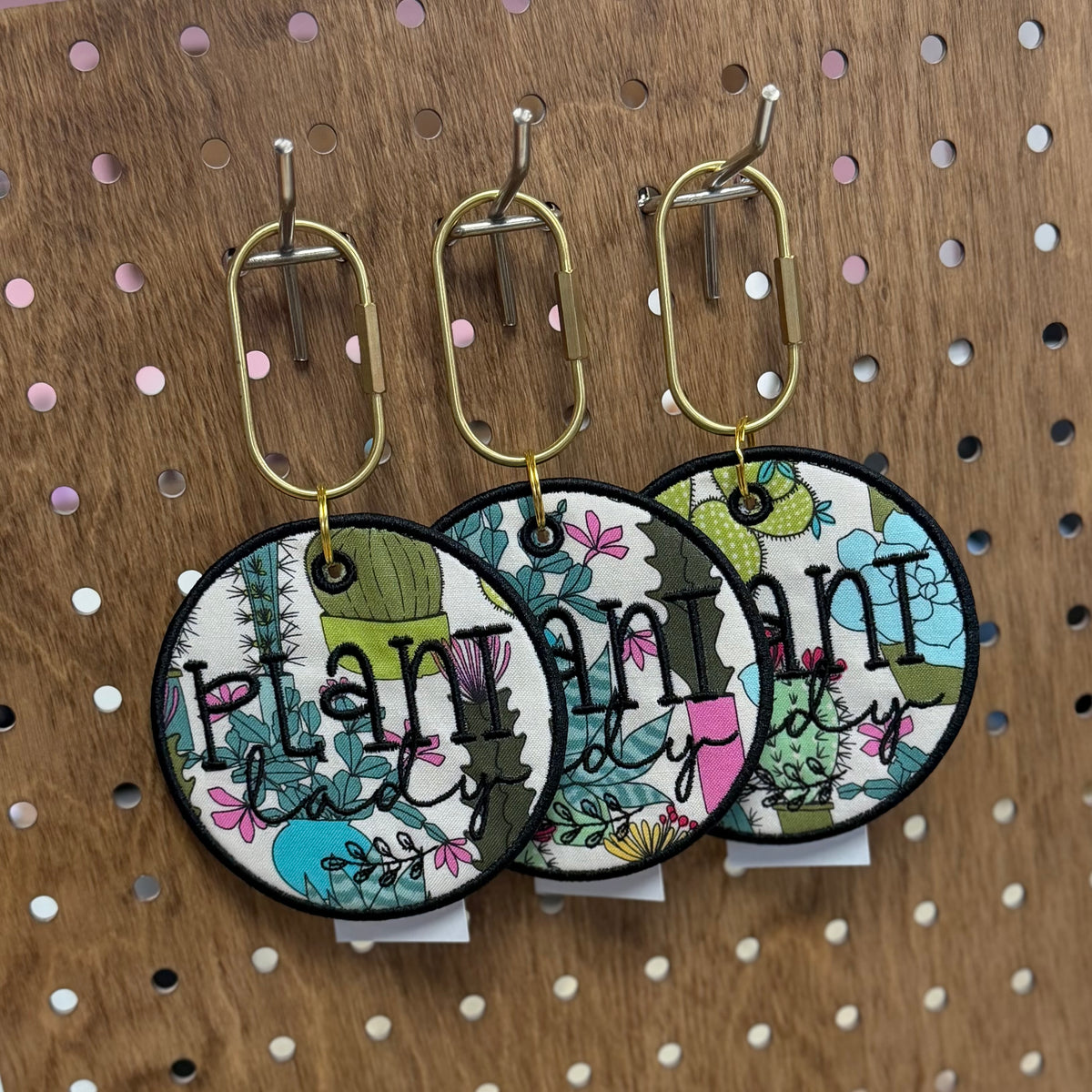 Plant Lady - Embroidered Bag Tag