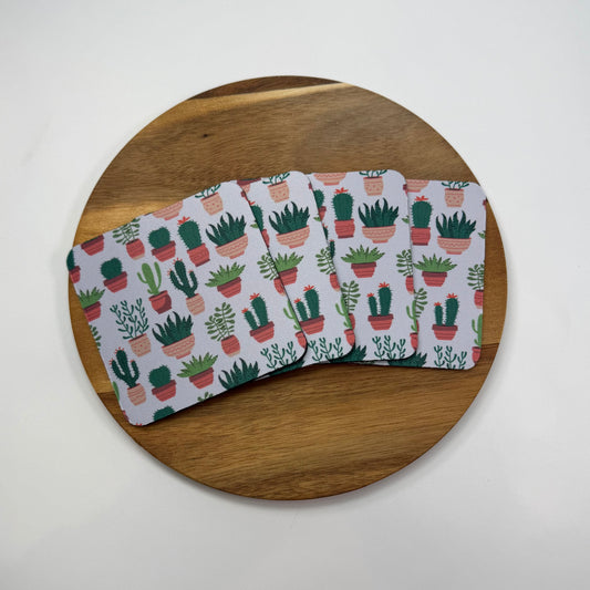 Cactus Collage Coaster