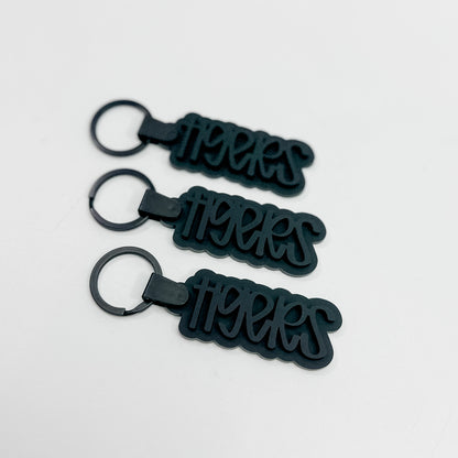 Tigers - Black School Spirit Acrylic Keychain