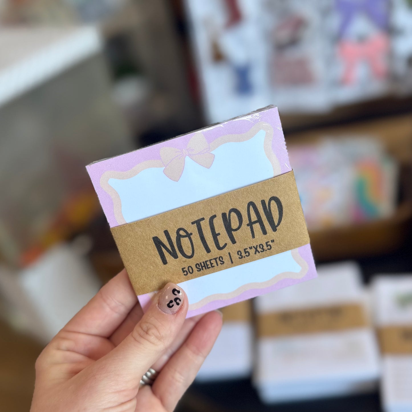 Rainbow Bow - Small Notepad