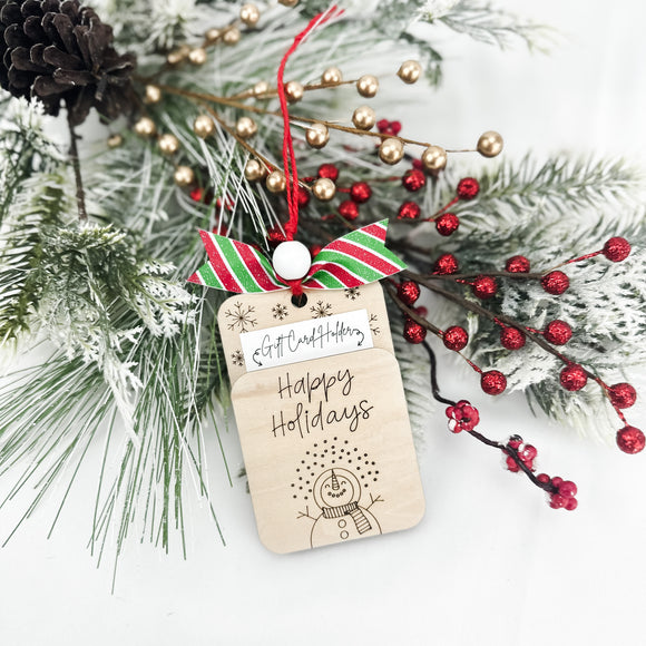 Happy Holidays - Gift Card Holder