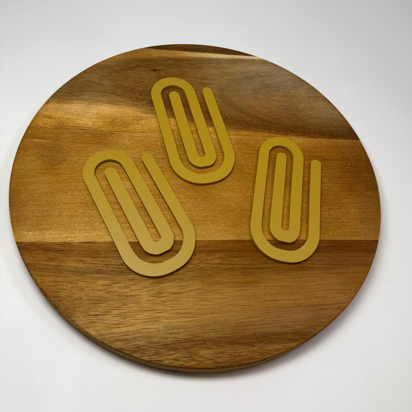 Mustard Oversized Paperclip