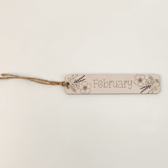 February Birthflower - Bookmark