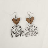 Heart Wildflower - Earrings