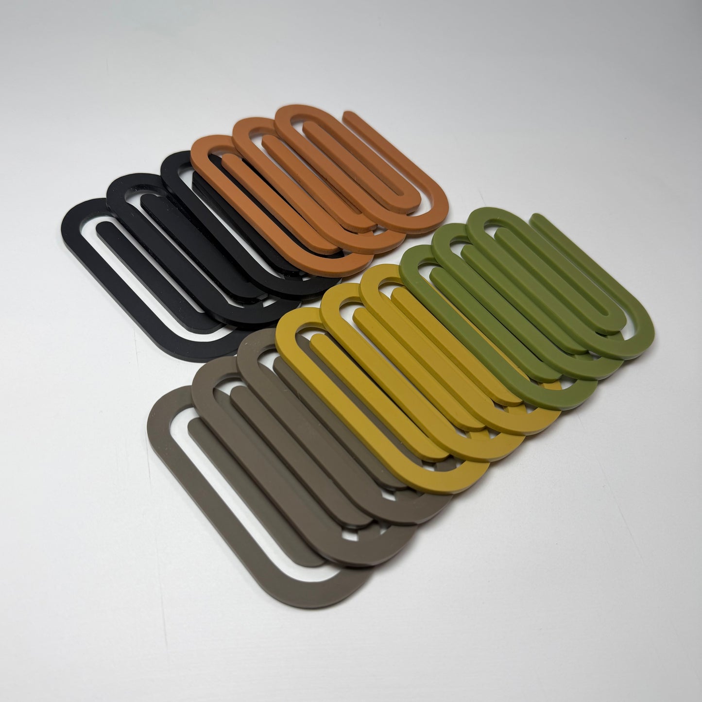 Olive Green Oversized Paperclip