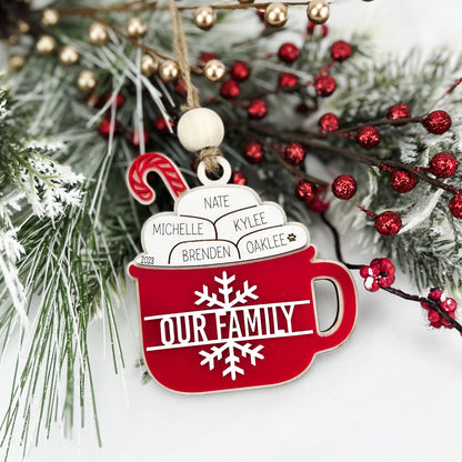 Hot Cocoa Family Ornament