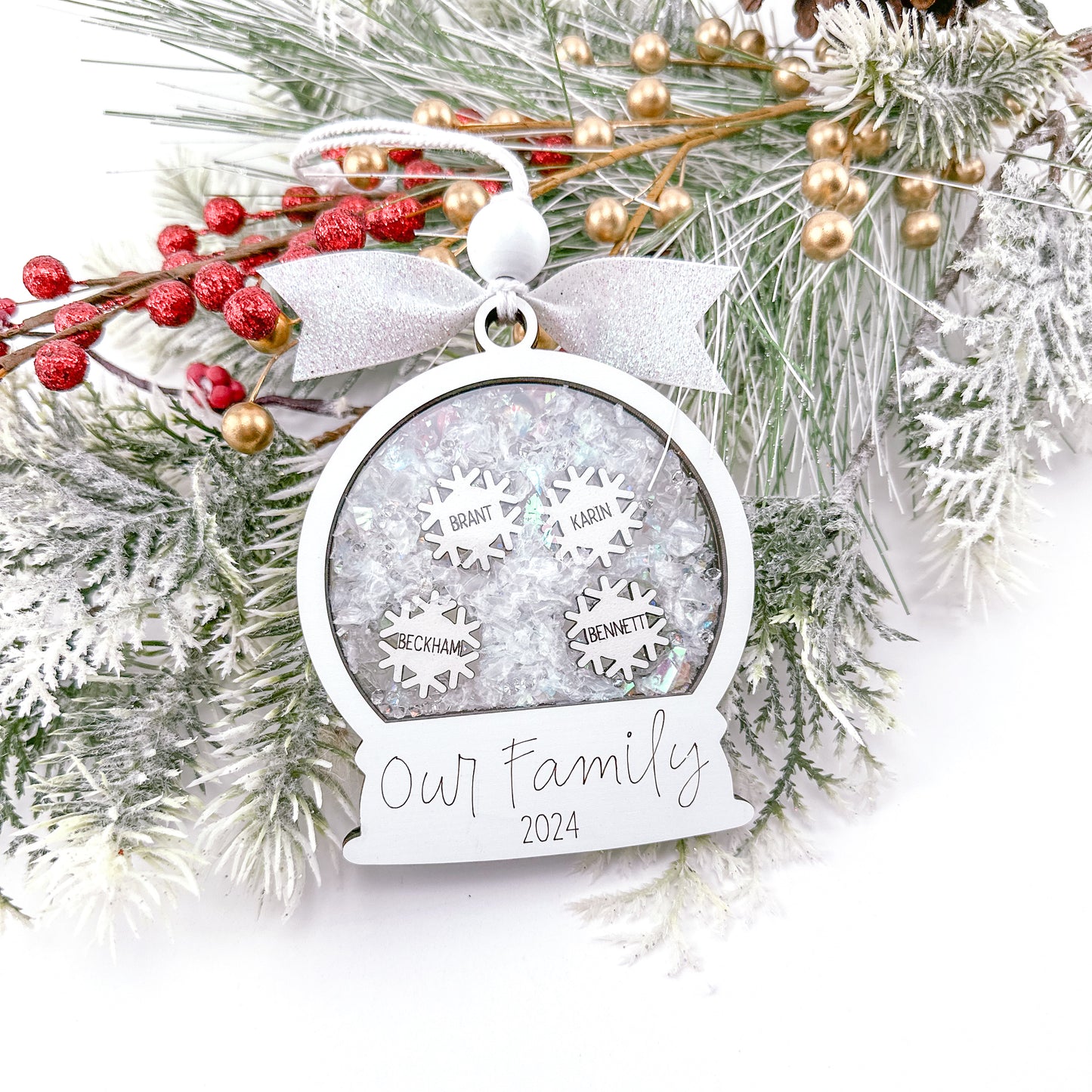 Snowglobe Family Ornament