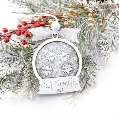 Snowglobe Family Ornament