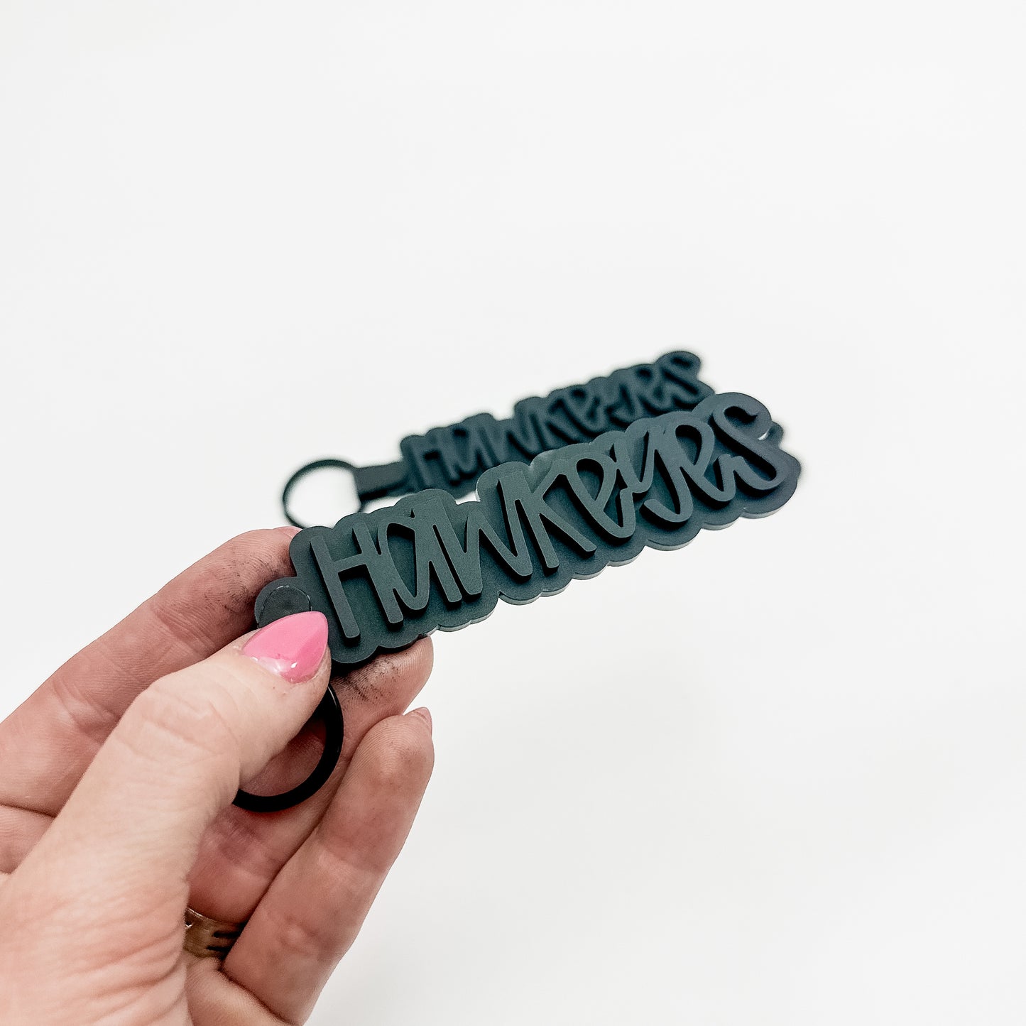 Hawkeyes - Black School Spirit Acrylic Keychain