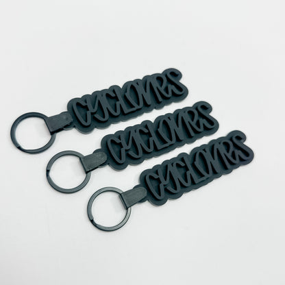 Cyclones - Black School Spirit Acrylic Keychain