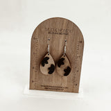 Wood Floral 3D Dangles - Earrings