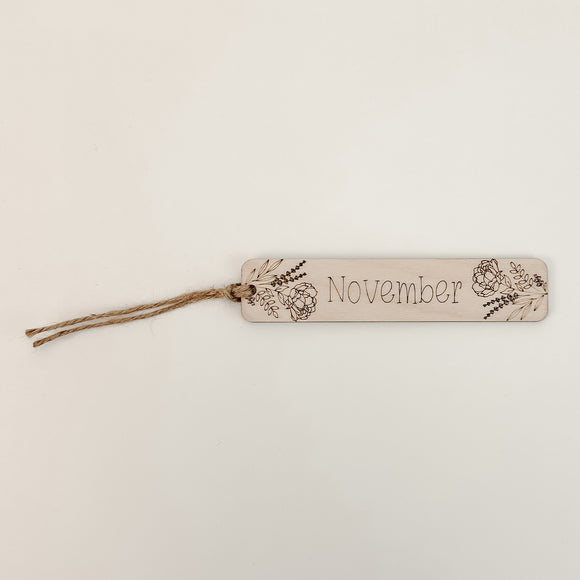 November Birthflower - Bookmark