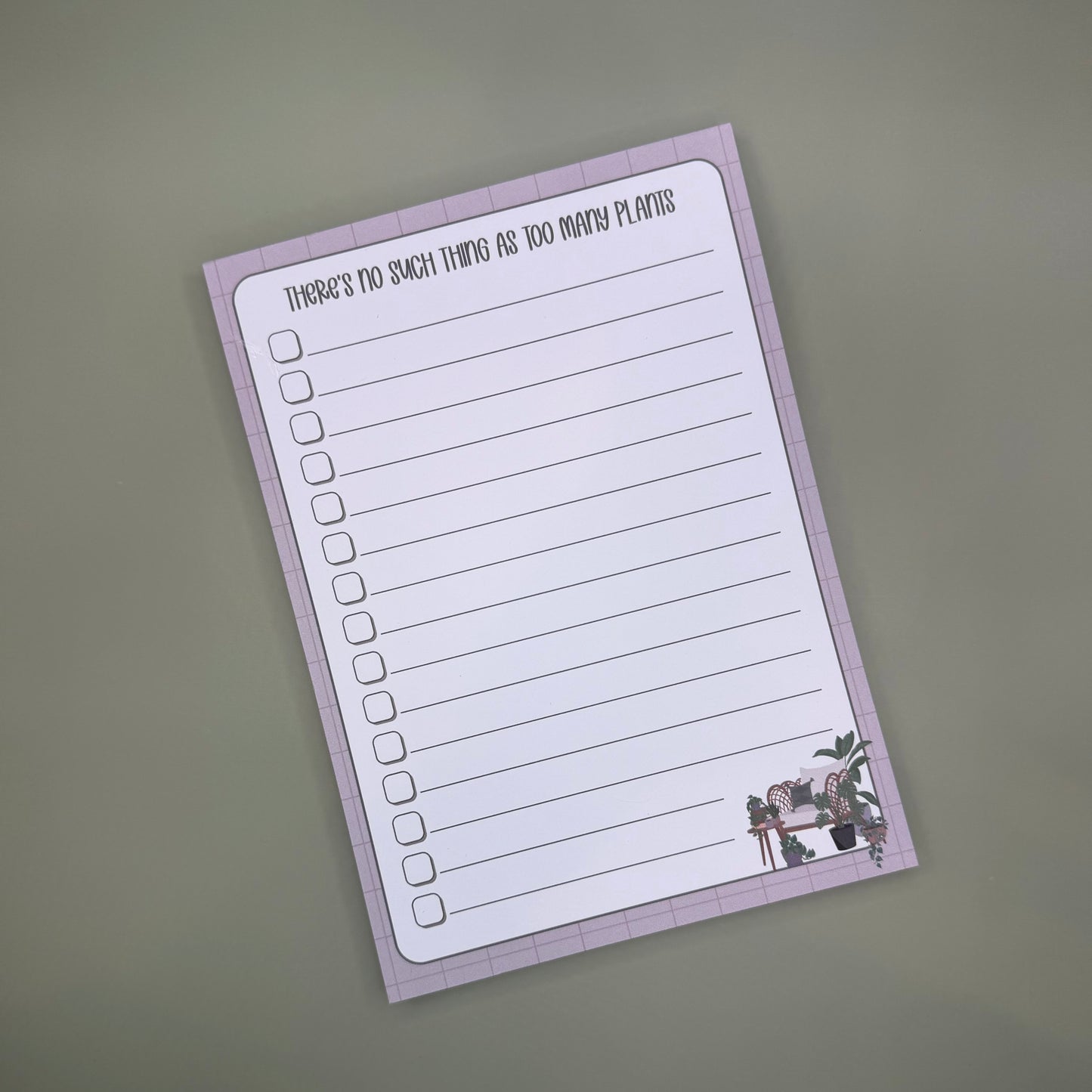 Too Many Plants - Notepad