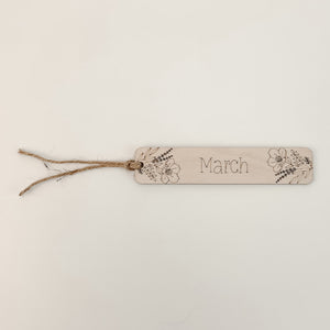 March Birthflower - Bookmark