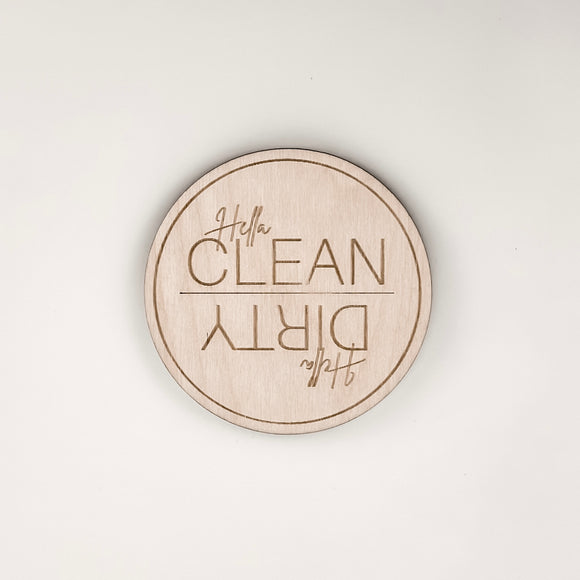 Hella Clean | Dirty - Dishwasher Magnet