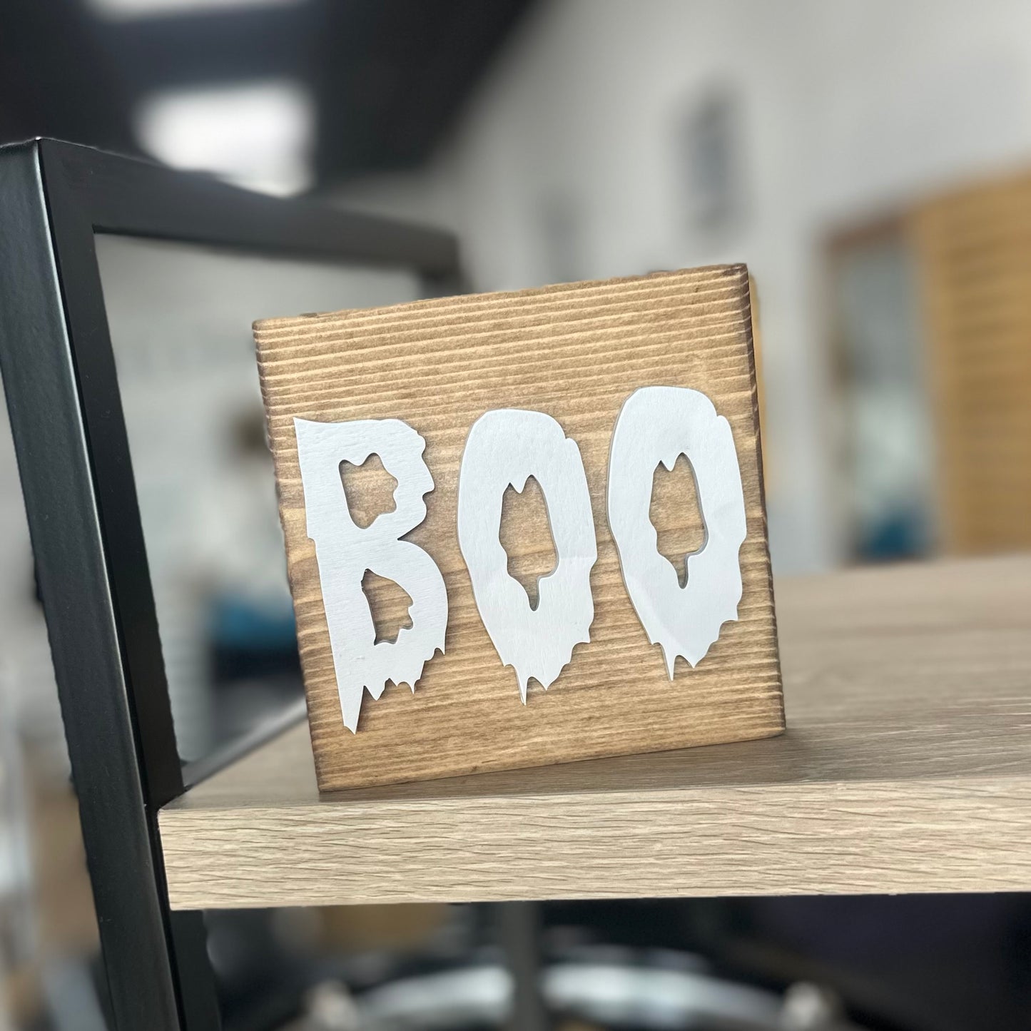Boo  - 4.5" Square Sign
