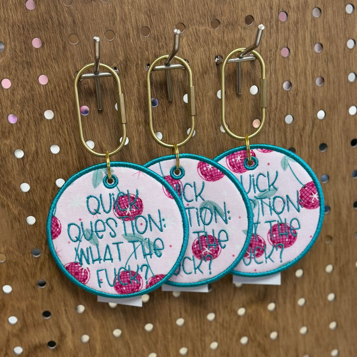 Quick Question - Embroidered Bag Tag